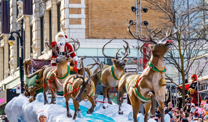 Papa Noël passe à Montréal en Novembre: tout ce qu’on sait sur le Défilé du Père Noël au centre-ville