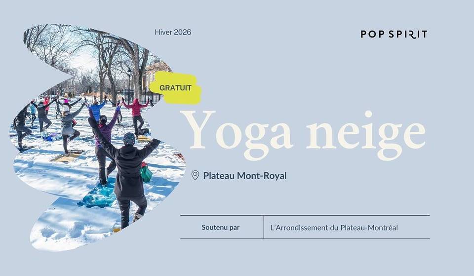 Free snow yoga in Montreal parks in January