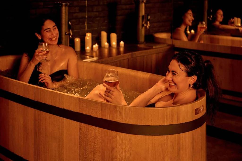 Montreal’s hottest thermal bath is infused with beer.
