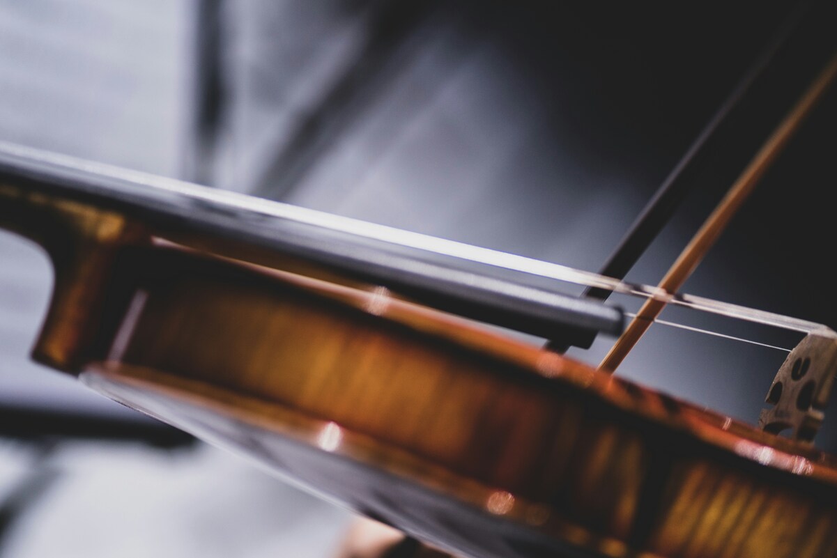 Premier plan sur violon