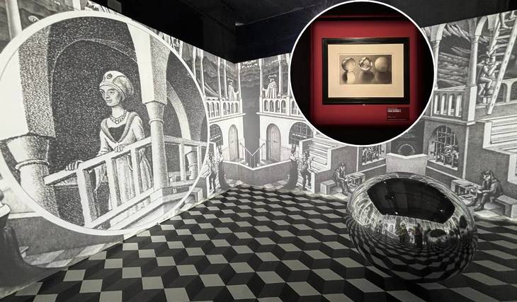 L&rsquo;expo M.C. Escher: l&rsquo;incontournable exposition consacrée au maître des illusions d&rsquo;optique est enfin ouverte — 150 oeuvres qui vont bousculer vos sens…