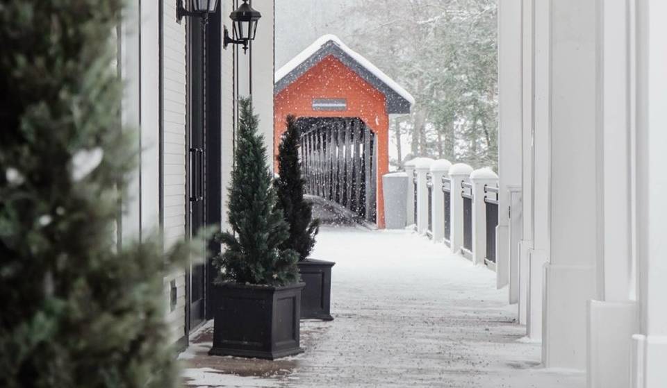 An hour and 15 minutes’ drive from Montreal—a Texan sugar shack in an Eastern Townships vineyard.
