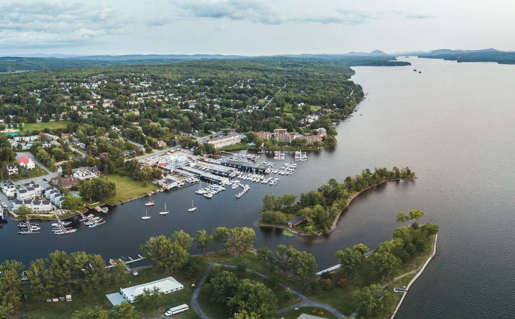A 1 hour 40 minute bus ride from Montreal—a lakeside stroll this spring