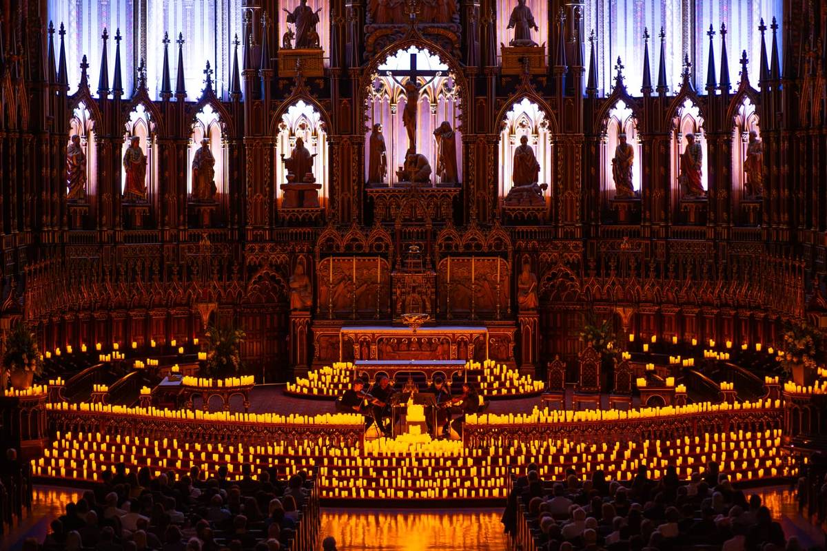 Concert Candlelight à la Basilique Notre Dame, Montreal