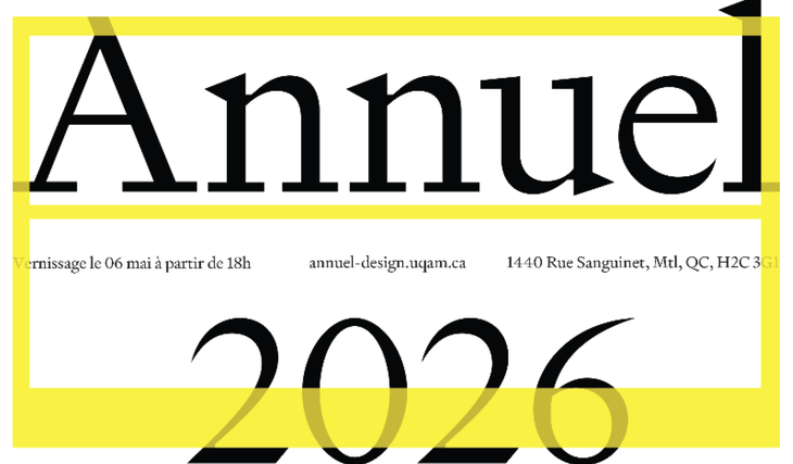 14 days of design at UQAM—that’s the Design Annual in May