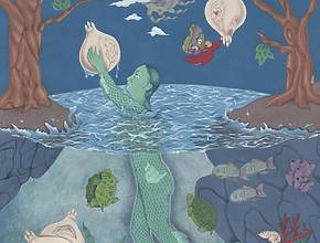 “When Words Become Gentle” at the Museum of Fine Arts—artist Keerat Kaur paints Sikh thought