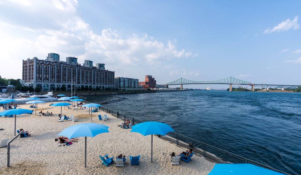 This free fine-sand beach opens for the summer in Montreal’s Old Port
