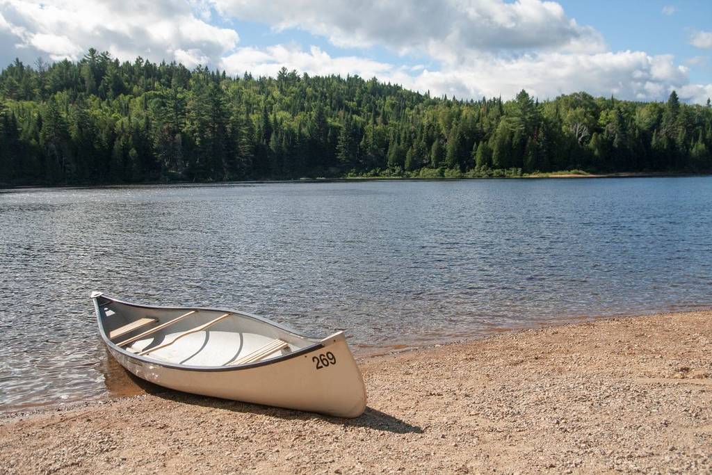 Just 1 hour and 40 minutes from Montreal—this lovely lake in the heart of a natural park is one of the most beautiful places to swim this summer