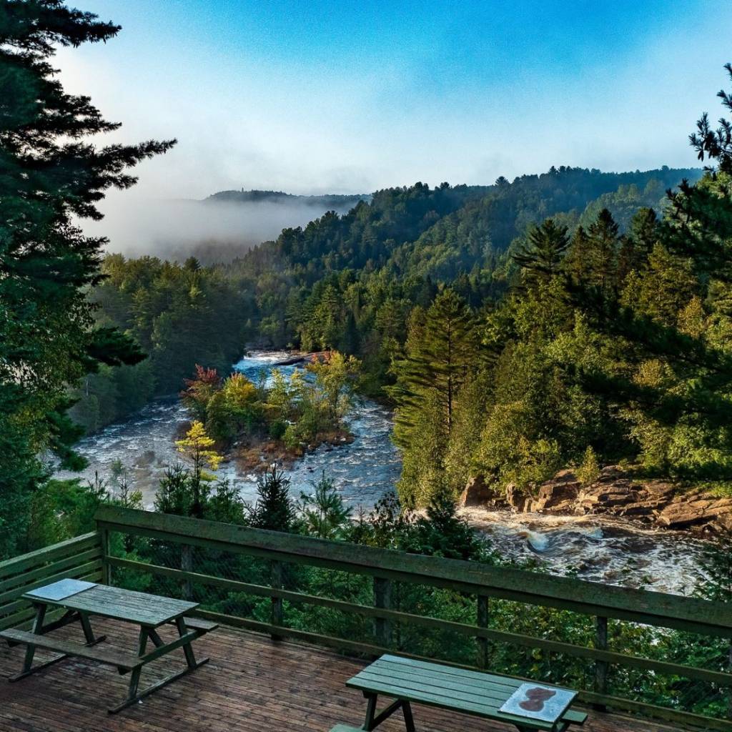 Just 1 hour and 20 minutes from downtown Montreal—enjoy a forest hike, a zip line, and stunning waterfalls at this regional park this summer