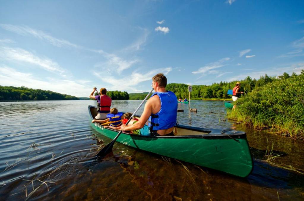 Just 1.5 hours from downtown Montreal—a beautiful beach in a national park where you can take a dip in the cool water this summer