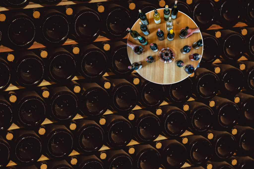 Bottles of wine