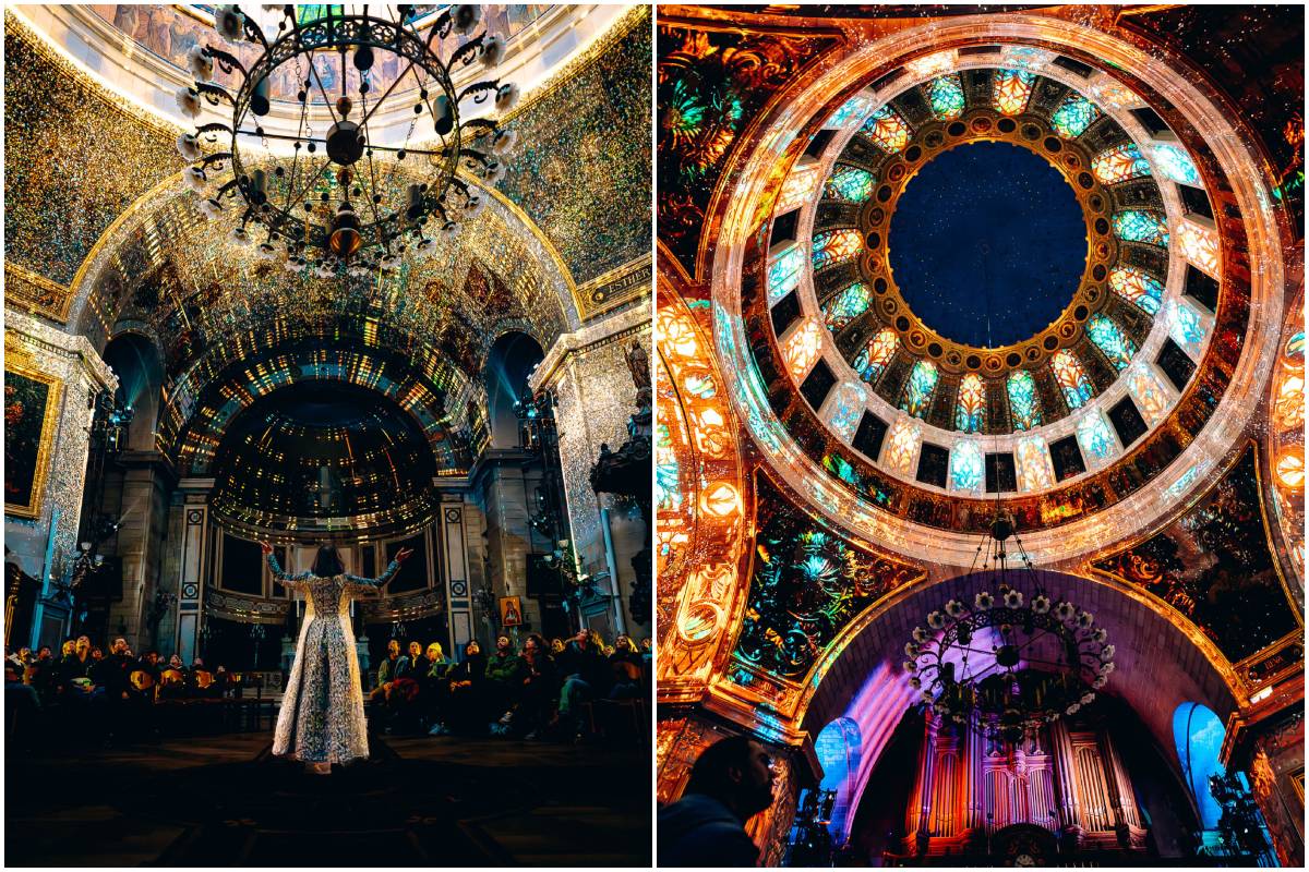 Dernières séances pour assister au show IMMERSIA, entre sons et lumières, à l’Église Notre-Dame de Bon Port