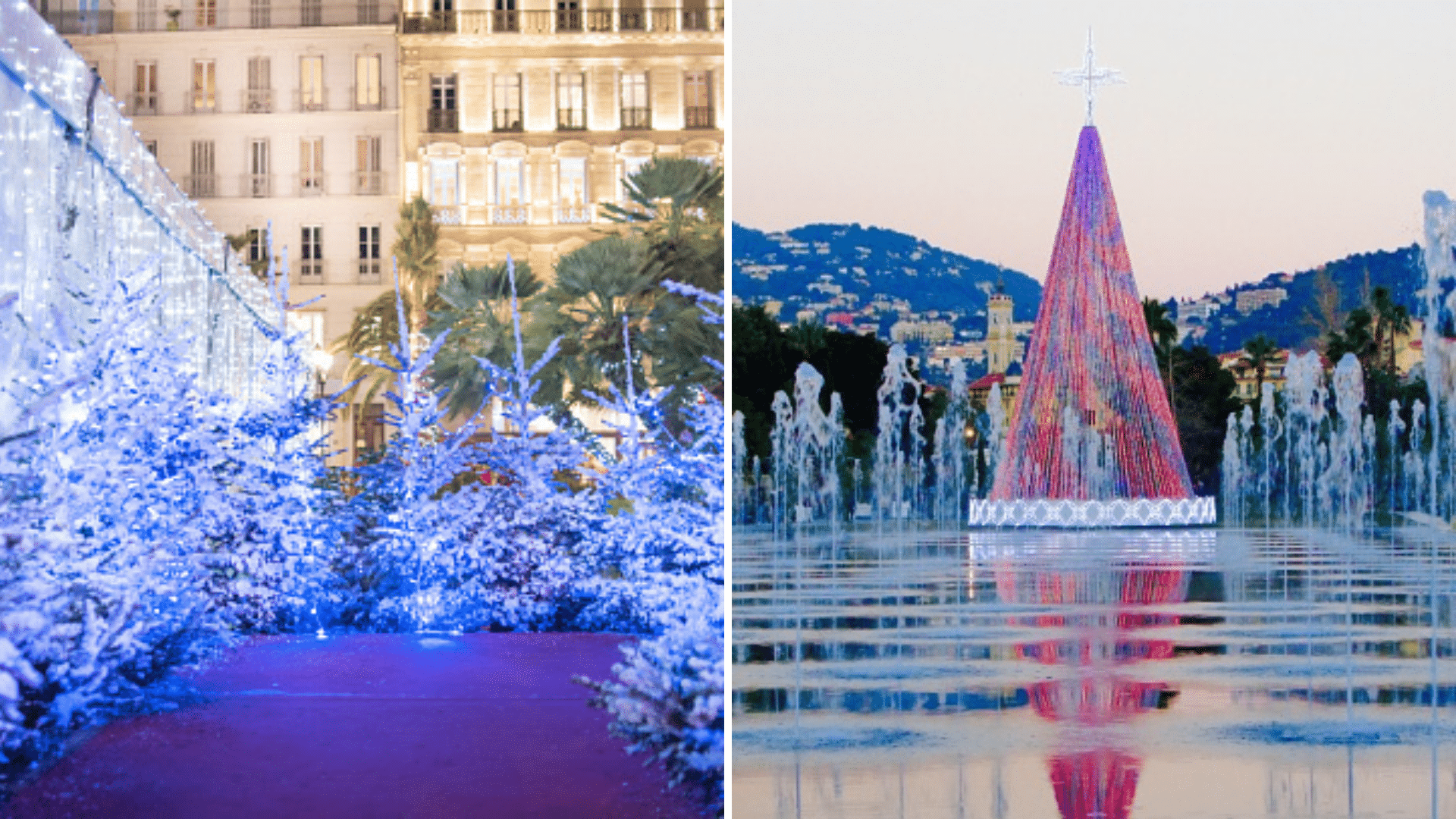 Noël à Nice on s’émerveille avec le village, le marché et les sapins