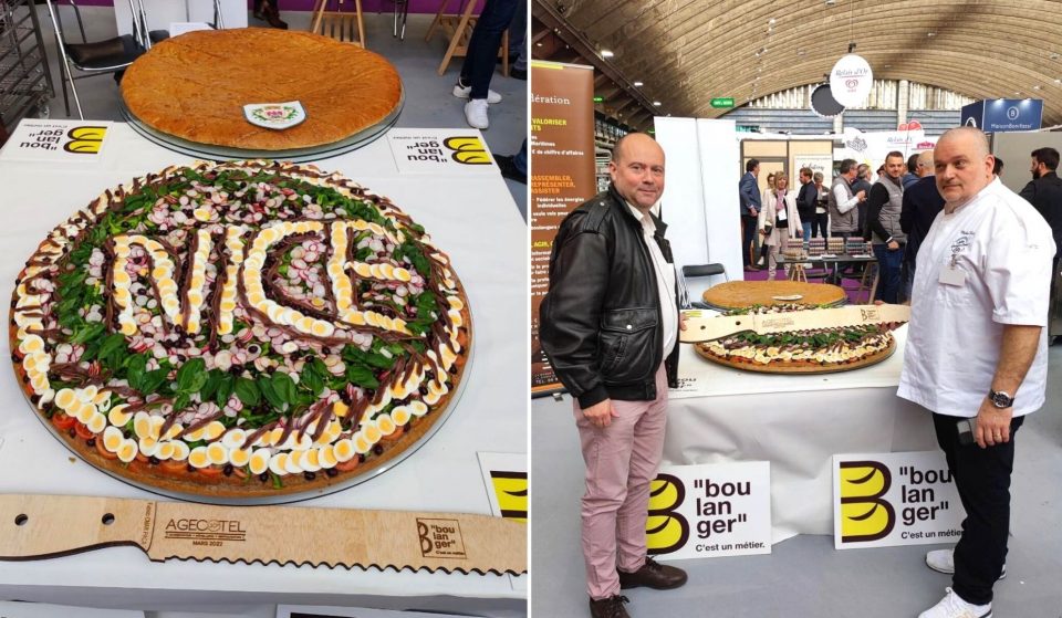 Record battu : un pan bagnat de plus d&rsquo;un mètre de diamètre présenté dans un salon hôtellier à Nice