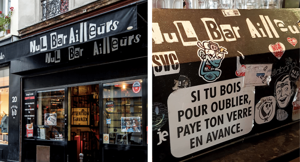 Les bars et resto parisiens aux noms les plus insolites et amusants