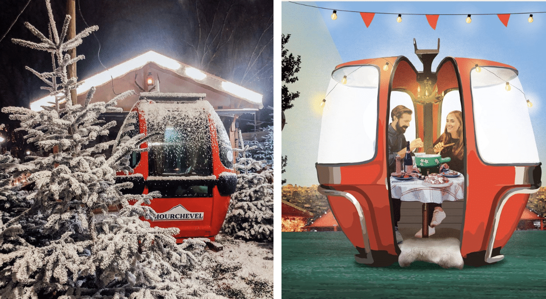 Un resto station de ski éphémère s’installe à Paris pour l’hiver bienvenue à Mourchevel