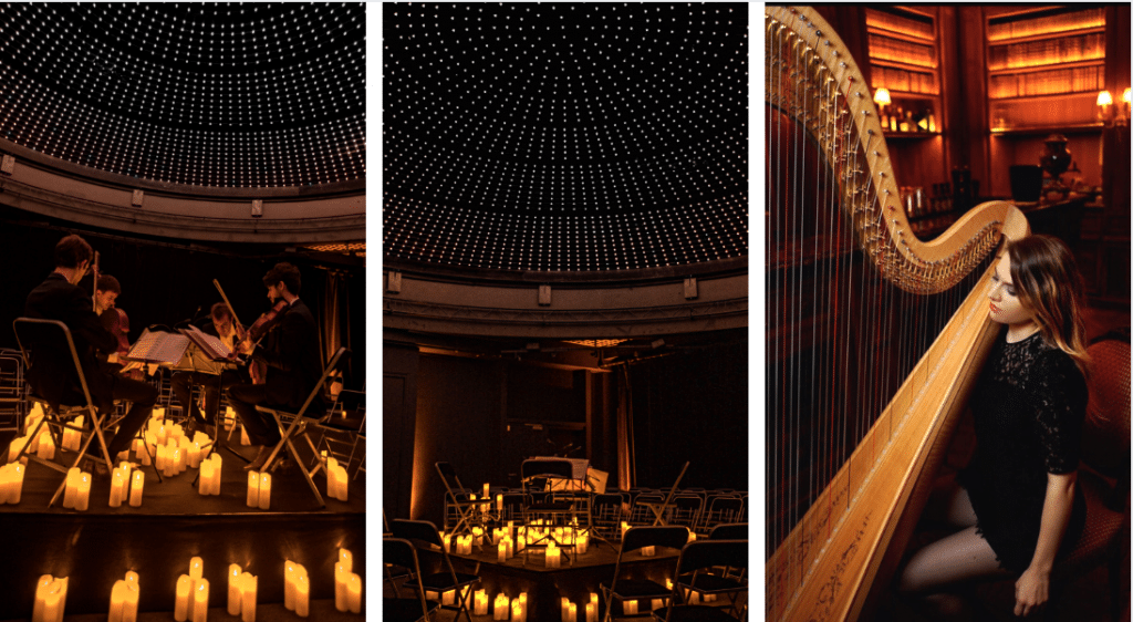 Candlelight des concerts classiques à la bougie sous le dôme d’un