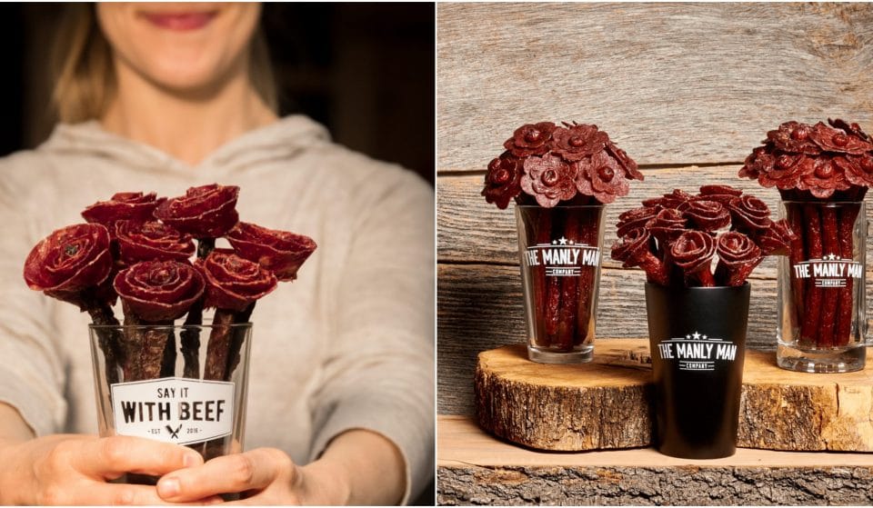 Insolite : déclarez votre flamme avec un bouquet de fleurs de charcuteries !