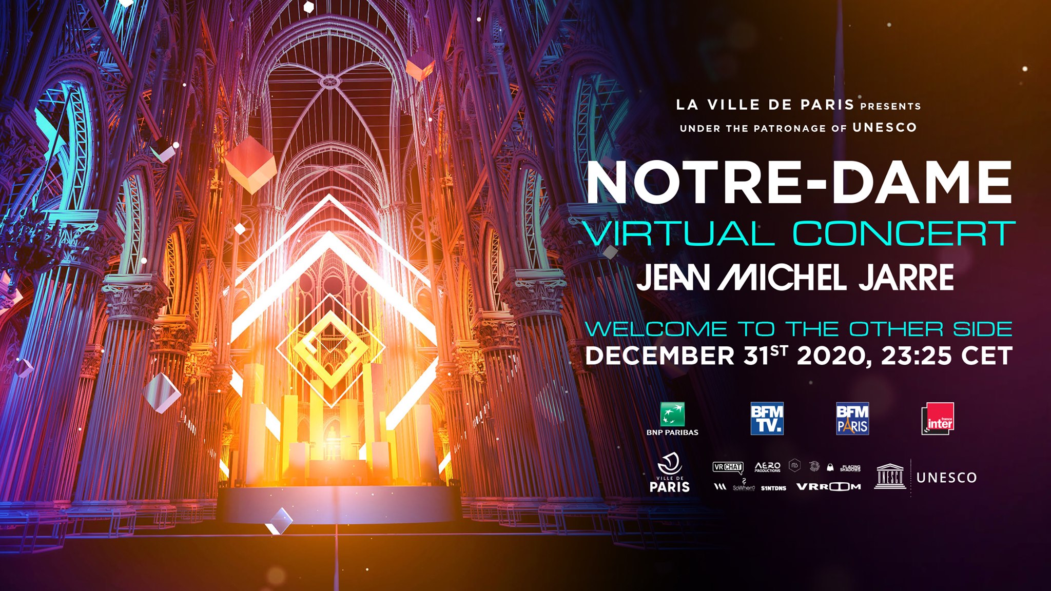 Jean Michel Jarre Live In Notre Dame Nouvel an : Jean-Michel Jarre en concert virtuel électro GRATUIT à