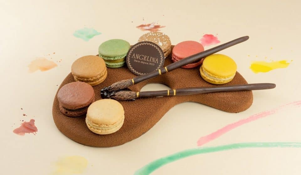 Pâques : Angelina Paris dévoile « Aquarelle » sa palette chocolatée aux macarons à partager !