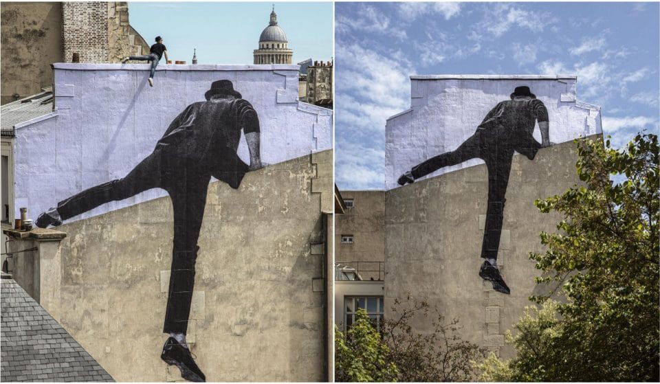 Le street artiste JR dévoile « No Trespassing » sa nouvelle oeuvre de street art à Paris !