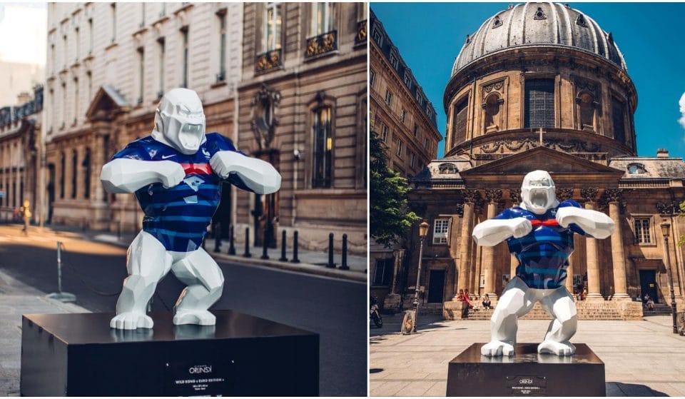 « Wild Kong » by Richard Orlinski : des sculptures XXL dans les rues de Paris pour l&rsquo;Euro de football !