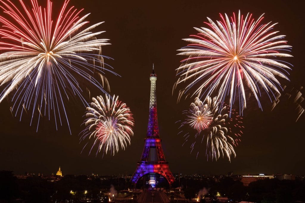 Feu d'artifice 14 juillet Tour Eiffel