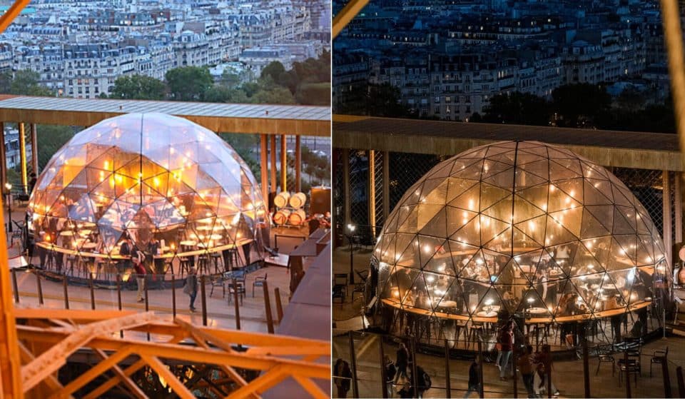 Noël : un dôme transparent éphémère s&rsquo;installe à la Tour Eiffel !