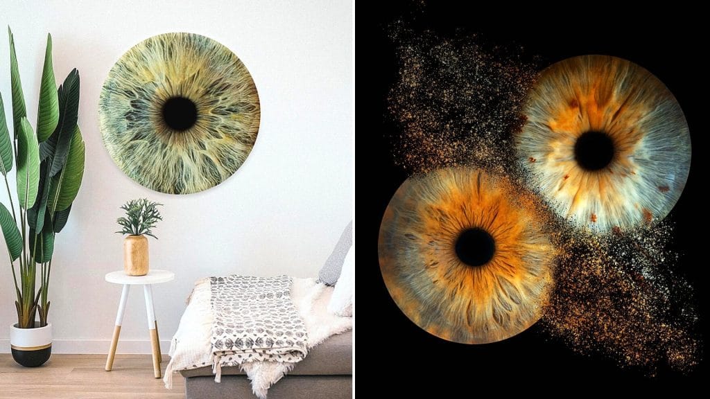 Idée cadeau Une œuvre d'art personnalisée à créer avec votre œil avec