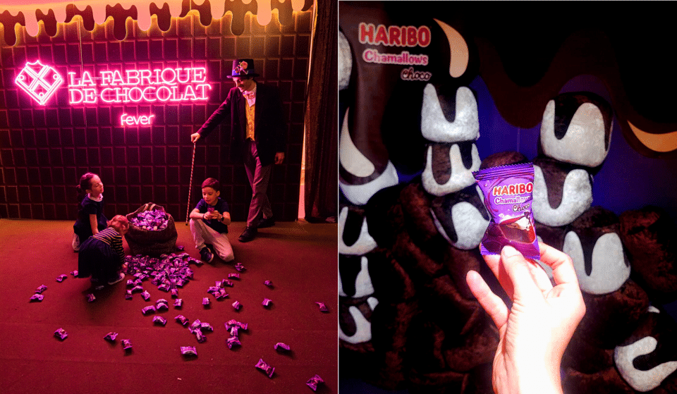 En famille, retrouvez les HARIBO® Chamallows© Choco  à « La Fabrique de Chocolat » à Paris