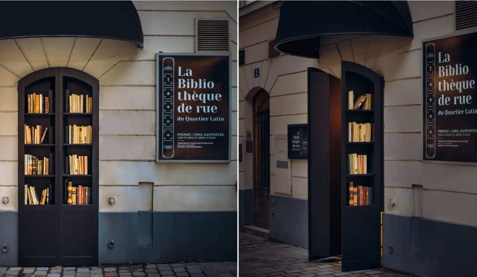 Dans le quartier Latin, derrière cette bibliothèque de rue : un passage secret…