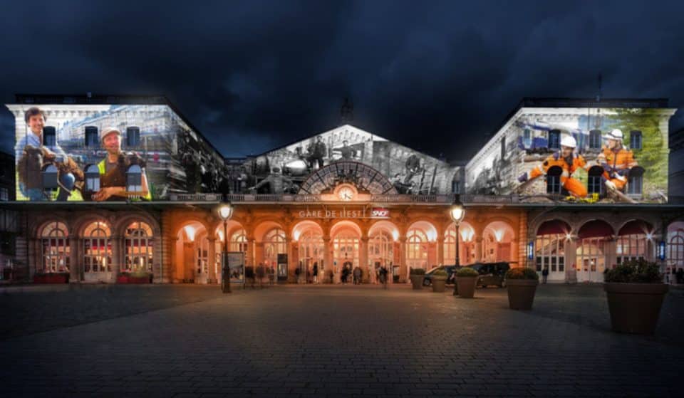 Cet été, un splendide spectacle de son et lumière va embellir la façade de la Gare de l&rsquo;Est