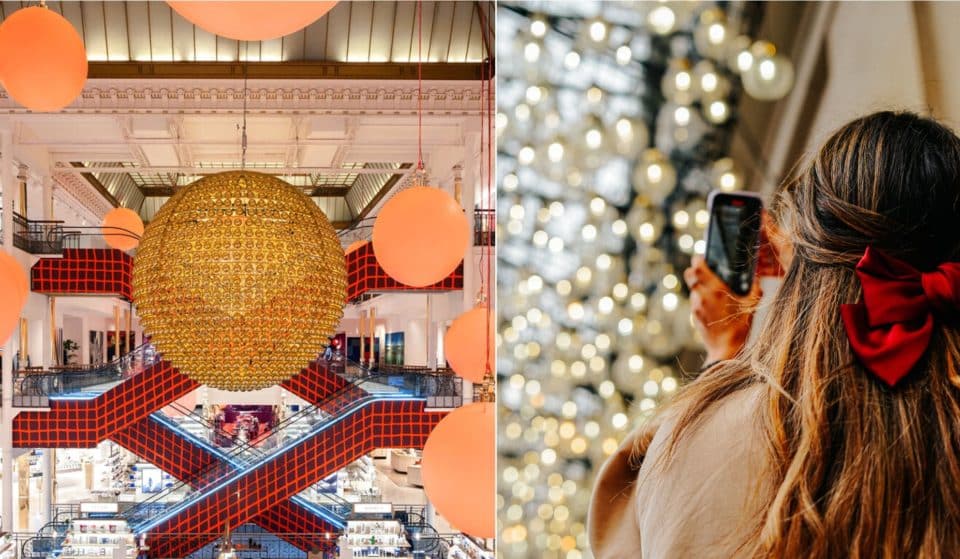 Vitrines et décors féériques : « La Fabrique des Boules de Noël du Bon Marché Rive Gauche » à Paris !