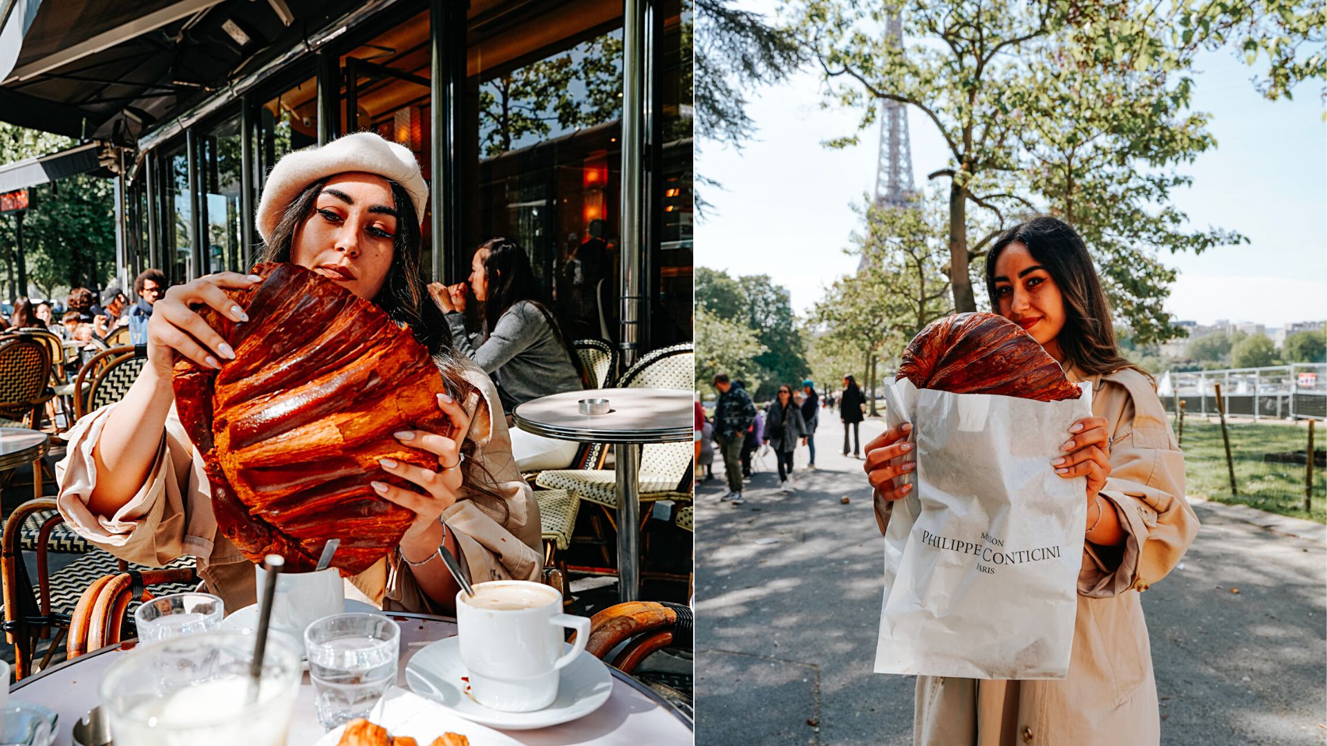 À Paris, le Chef Philippe Conticini crée un croissant GÉANT