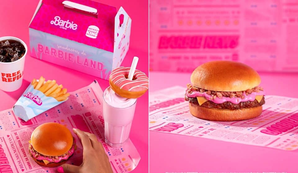 Pour fêter la sortie du film Barbie, Burger King lance un Barbie Burger rose !