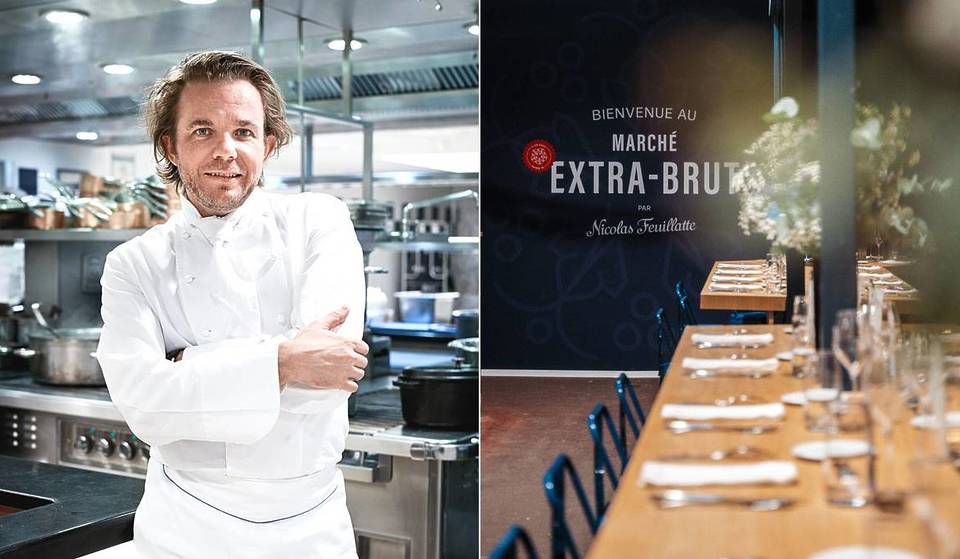 Le Marché Extra-Brut par Nicolas Feuillatte : une expérience unique façon dîner étoilé au Marché