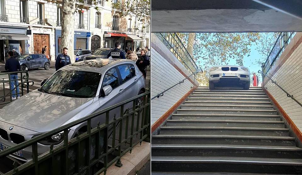 Insolite : un automobiliste confond bouche de métro et entrée de parking à Paris