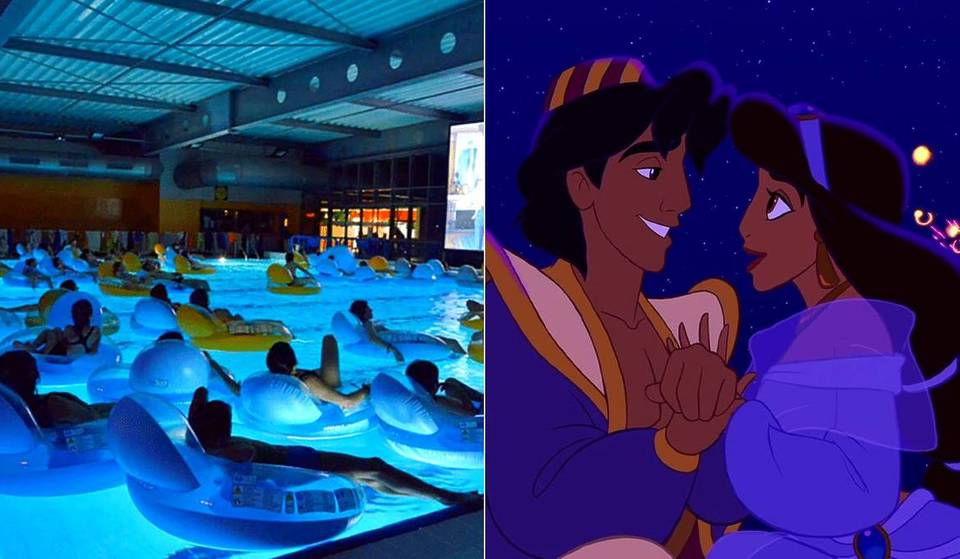 Insolite : une séance d&rsquo;Aquaciné « Aladdin » dans une piscine parisienne en février !