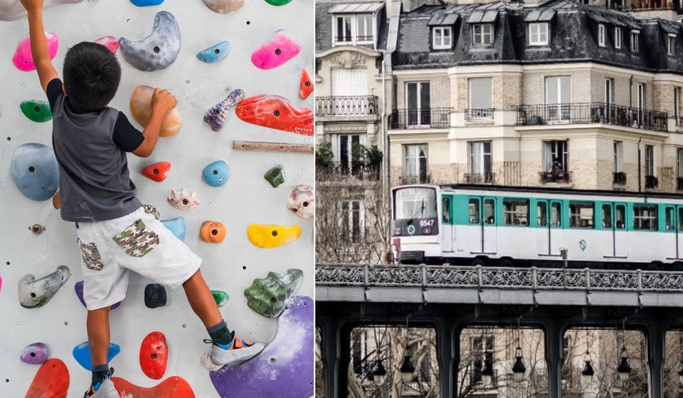La station de métro Glacière devient un spot d&rsquo;escalade éphémère gratuit