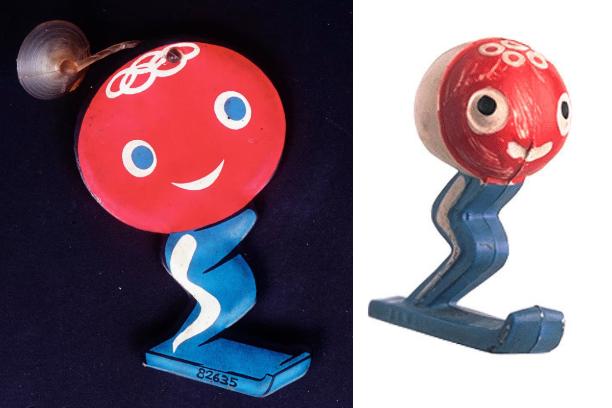 Figurine SCHUSS JO Grenoble 1968 - Mascotte Olympique Vintage France