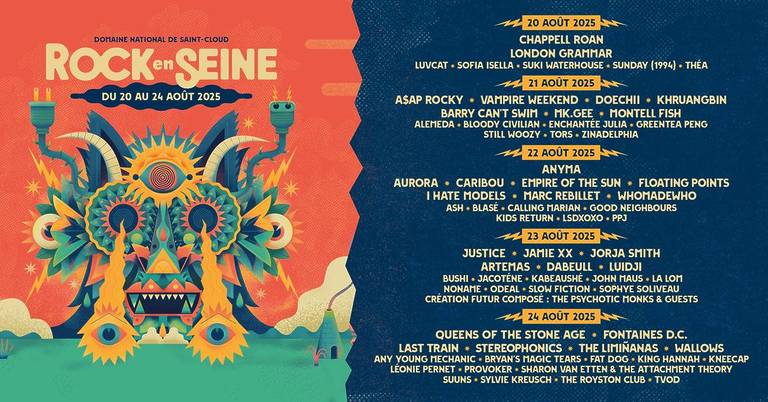 The full Rock en Seine 2025 program