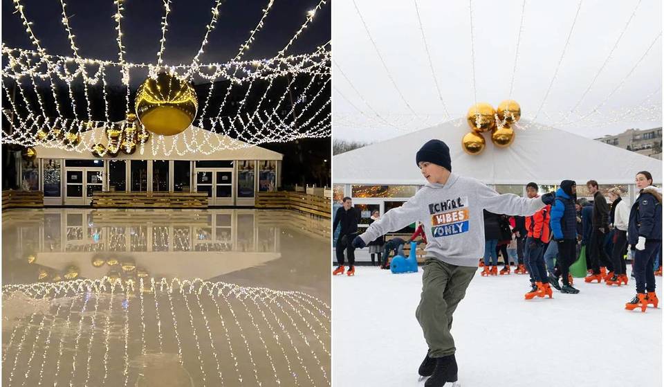 600 m² echtes Eis, Schlemmerhütten und DJ-Sets: Die größte Eislaufbahn im Freien erobert den Parc André Citroën im 15.