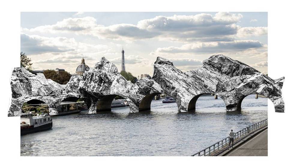Veertig jaar na zijn spectaculaire eerste transformatie zal de Pont Neuf opnieuw worden getransformeerd door JR.