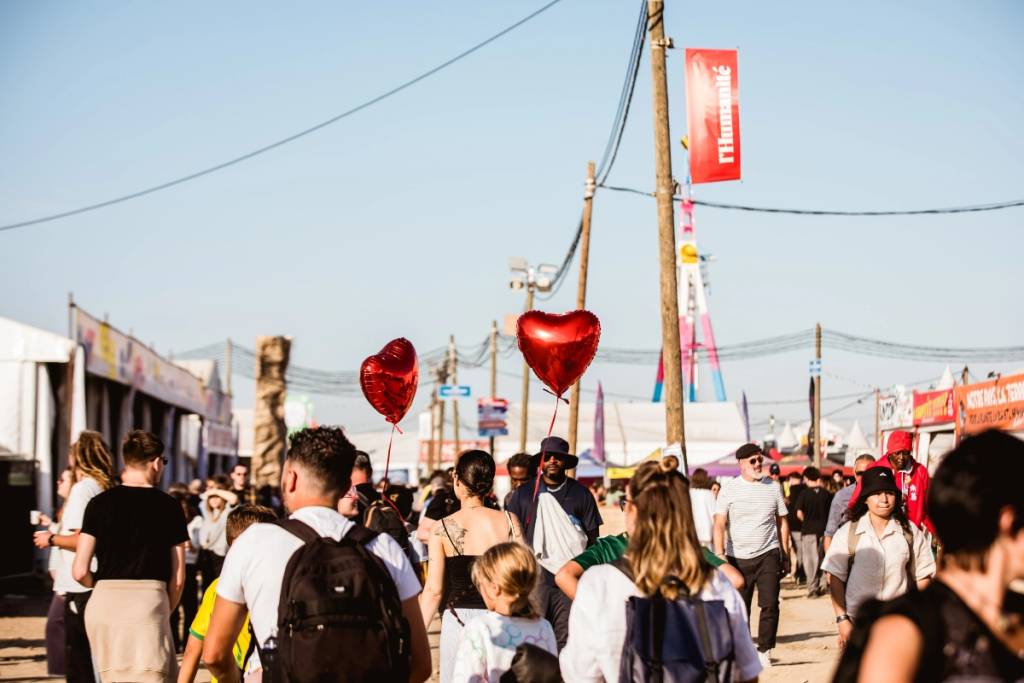 foule lors de la fête de l'humanité