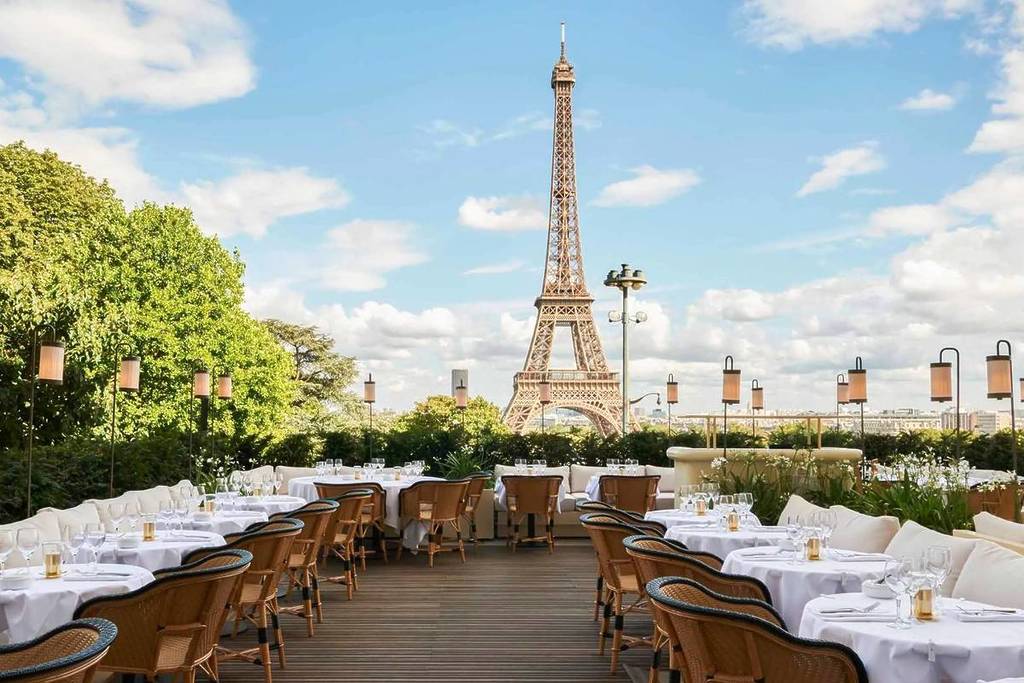green rooftop eiffel tower
