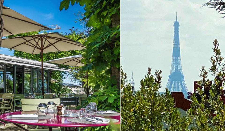 Vor den Toren von Paris liegt dieses jahrhundertealte bukolische Restaurant auf einem Hügel und bietet einen geheimen Blick auf den Eiffelturm &#8211; seine begrünte Terrasse wird diesen Sommer gestürmt werden!