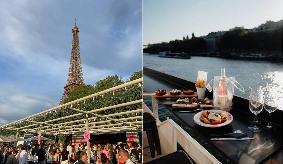 This new 400 m2 guinguette on the quays of the Seine has a breathtaking view of the Eiffel Tower.