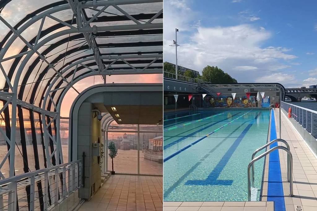 Piscine vue sur Seine