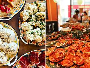 This Italian restaurant offers an all-you-can-eat buffet with homemade dishes &#8211; and for less than €22!