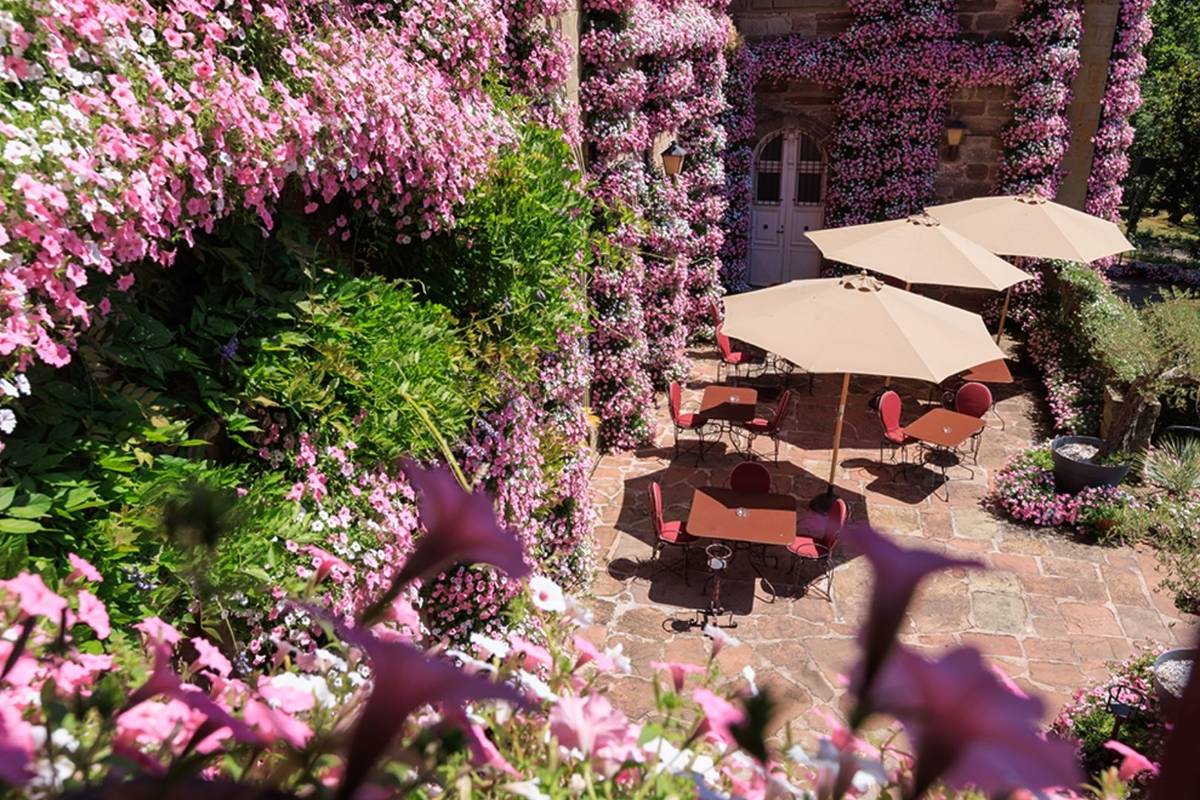 terrasse fleurie